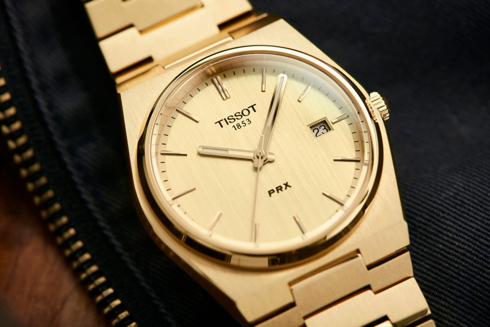 Tissot PRX 35mm Gold: The "Tony Soprano" Look